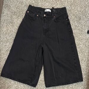 Zara Black Denim culottes